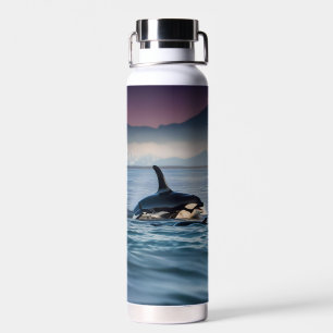 Ouderlijke gelukzaligheid: mummie en Baby orka's i Waterfles