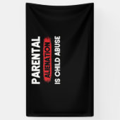 Ouderlijke vreemdeling is bewustwording van kinder spandoek (Verticaal)