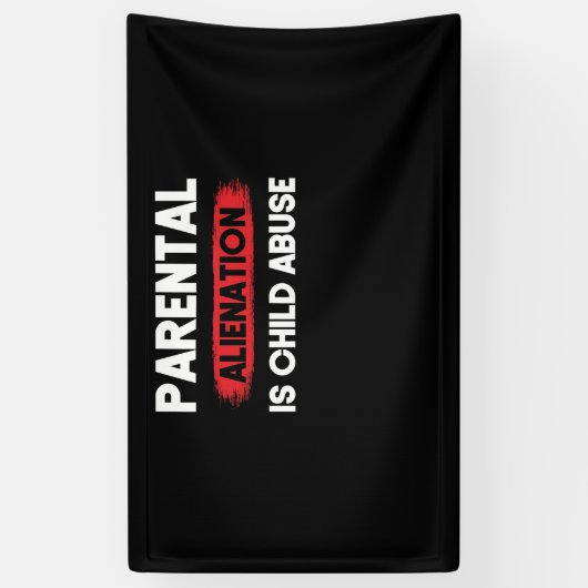 Ouderlijke vreemdeling is bewustwording van kinder spandoek (Verticaal)