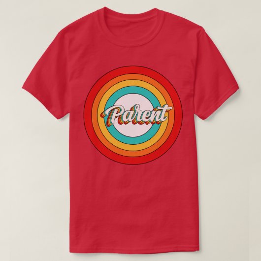 Oudernaam Shirt  bovenliggende cirkel (Design voorkant)