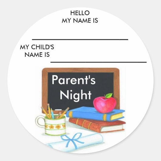 Oudernacht Stickers (Voorkant)