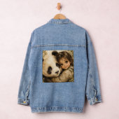 Ouderpanda en schattig aanhankelijk kind denim jacket (Hangar)