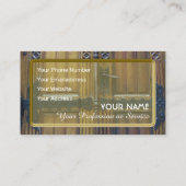 Ouderpoort met kleine ironwerkmetaalfittingen maar visitekaartje (Achterkant)