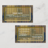 Ouderpoort met kleine ironwerkmetaalfittingen maar visitekaartje (Voorkant / Achterkant)