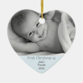 Ouders 1 Kerstmis baby Keramisch Ornament (Voorkant)