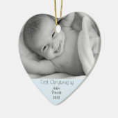 Ouders 1 Kerstmis baby Keramisch Ornament (Links)