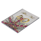 Ouders 40ste bruiloft animatiefeest Ruby Wedding Notitieboek (Linkerzijde)