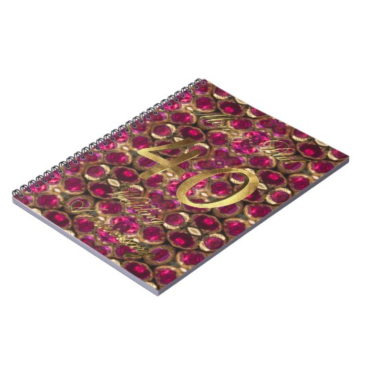 Ouders 40ste bruiloft animatiefeest Ruby Wedding Notitieboek (Linkerzijde)