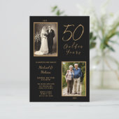 Ouders 50 Gouden Jaren Viering Kaart (Staand voorkant)
