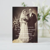 Ouders 50 Jaar Samen Foto Kaart (Staand voorkant)