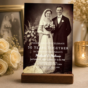 Ouders 50 Jaar Samen Foto Kaart