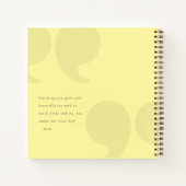 Ouders aandenken: leuke dingen die mijn Kind zei Notitieboek (Achterkant)