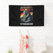 Ouders Accepteren Ik Ben Nu Je Moeder Berenknuffel Spandoek (Insitu)