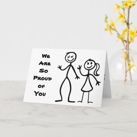 **OUDERS** AFSCHEID NEMEN/WE ZIJN ZO TROTS OP "JOU KAART (Gele Bloem)