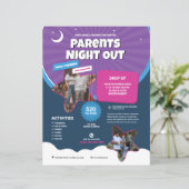 Ouders 'Avond Uit Flyer Sjabloon (Staand voorkant)
