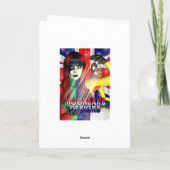 Ouders, avond voor Kerstmis met een elf Feestdagen Kaart (Achterkant)