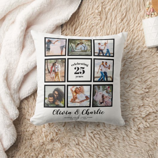 Ouders Bruiloft Jubileum FOTO Custom Branded Kussen (Deken)