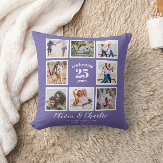 Ouders Bruiloft Jubileum FOTO Custom Branded Kussen (Deken)