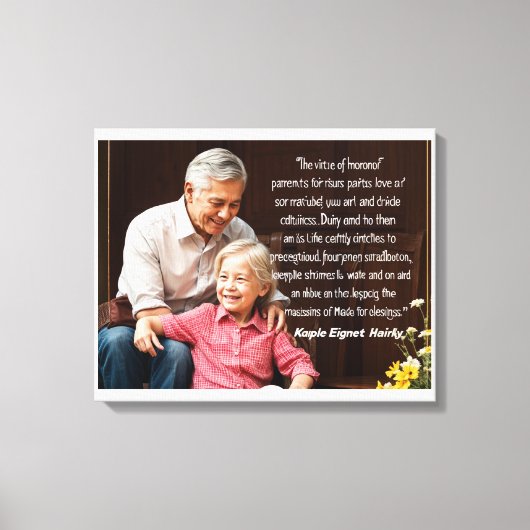 Ouders Canvas Afdruk (Voorkant)