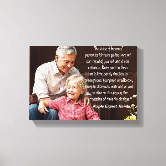 Ouders Canvas Afdruk (Voorkant)