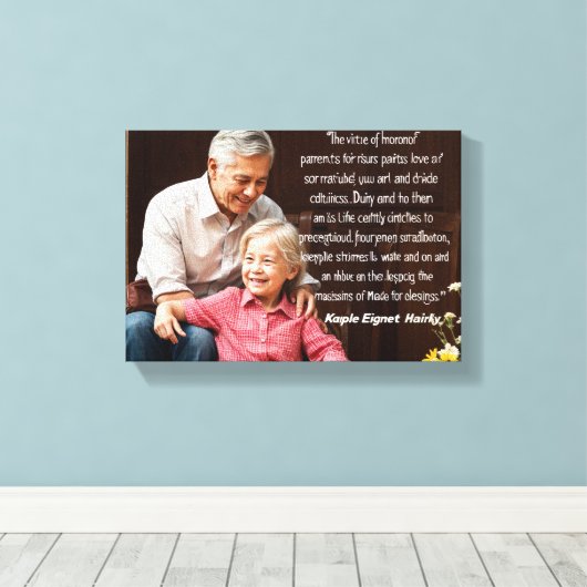 Ouders Canvas Afdruk (Insitu (Houten vloer))