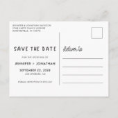 Ouders die een gehuwde kindfoto maken, bewaren de  aankondigingskaart (Achterkant)