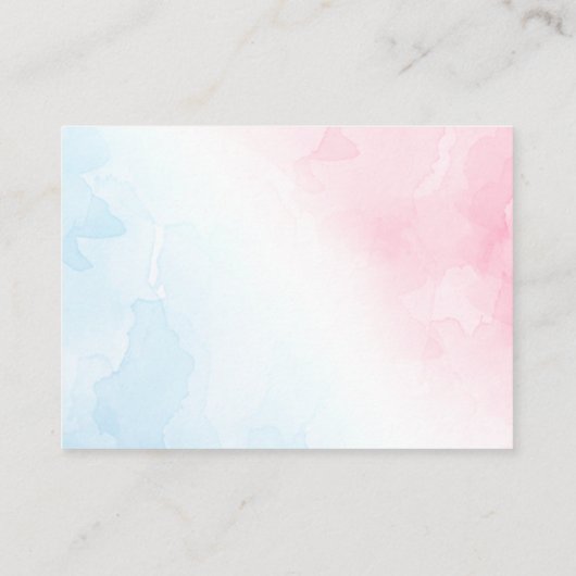 Ouders die roze blauw wensen en advies moeten geve informatiekaartje (Achterkant)