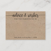 Ouders die Rustic Kraft willen zijn en Kaarten die (Voorkant)