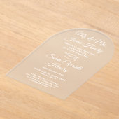 Ouders Elegant Arch Afstuderen Aankondiging (Laagn)