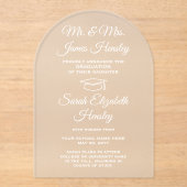 Ouders Elegant Arch Afstuderen Aankondiging (Voorkant)