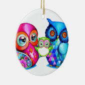 Ouders en Baby Keramisch Ornament (Rechts)