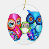 Ouders en Baby Keramisch Ornament (Links)