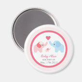 Ouders en Baby showers Magneet (Voorkant / Achterkant)