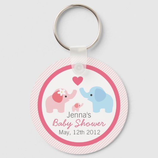 Ouders en Baby showers Sleutelhanger (Voorkant)