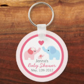 Ouders en Baby showers Sleutelhanger (Voorkant)