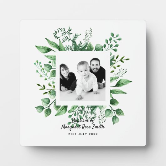 Ouders Foto DOOP Cadeau - Botanisch Fotoplaat (Voorkant)