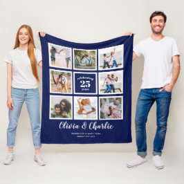 Ouders Huwelijksjubileum FOTO op maat gemaakt Fleece Deken
