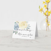 Ouders in de wet Gift Groom Gift Care van haar bru Kaart (Gele Bloem)