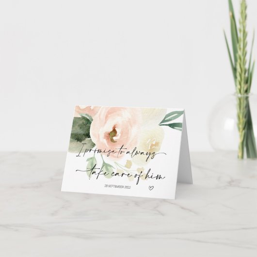 Ouders In Law Gift Bruid Gift Care van Hem Huwelij Kaart (Voorkant)