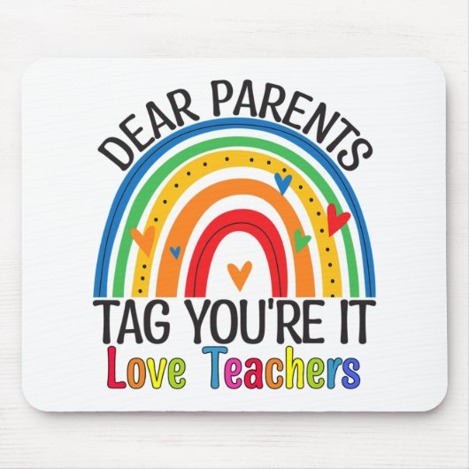 Ouders Labels Youre IT Einde van het jaar School T Muismat (Voorkant)