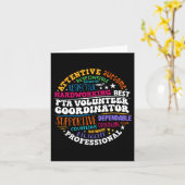 Ouders Lerarenvereniging PTA Vrijwilliger Coördina Kaart (Gele Bloem)
