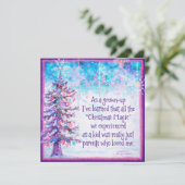 Ouders maken Kerstmis Magisch Inspirivity Feestdagenkaart (Staand voorkant)