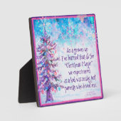  ouders maken Kerstmis magische inspiratie Fotoplaat (Voorkant)