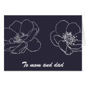 Ouders mam en pap bruiloft Bedankt (Voorkant Horizontaal)