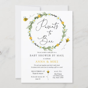 Ouders naar Bee Baby shower per Mail uitnodiging