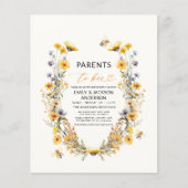 Ouders naar Bee Wildflower Couples Baby shower (Voorkant)