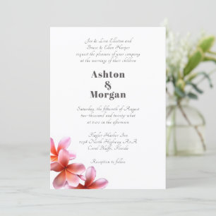 Ouders Namen Roze Frangipani Huwelijk Kaart
