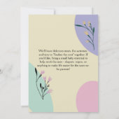 Ouders nestelen om baby shower te zijn kaart (Achterkant)