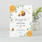 Ouders om baby douche uitnodigingen (Staand voorkant)