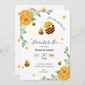 Ouders om baby douche uitnodigingen (Voorkant / Achterkant)